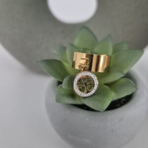 Bague acier inoxydable breloque arbre de vie