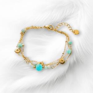 Bracelet multirang Perle et Soleil Amazonite